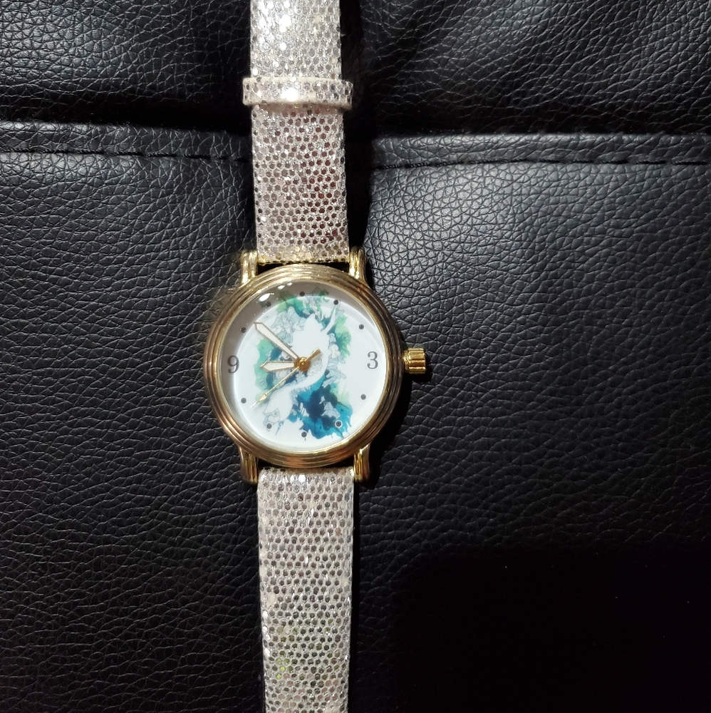 Disney Ariel watch with glitter band